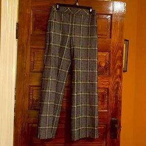 Spanx black and white herringbone pants size medium